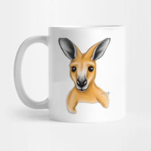 Cute Kangaroo Drawing Mug